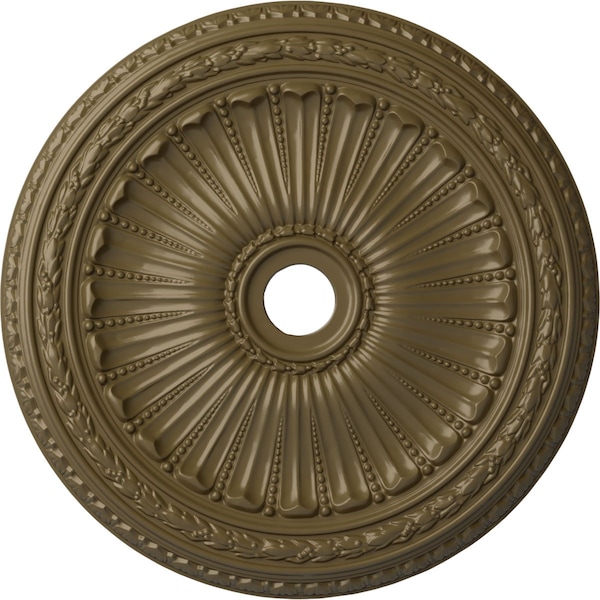 Ekena Millwork Viceroy Ceiling Medallion (Canopies up to 4 7/8"), 35 1/8"OD x 4 7/8"ID x 2 1/2"P, Mississippi Mud CM35VIMMF - main
